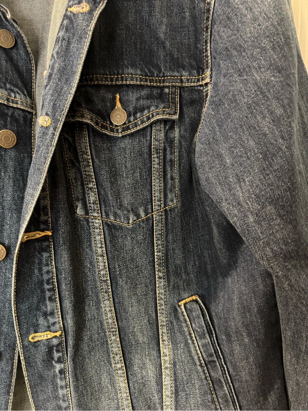 Banana Republic Medium Wash Classic Denim Jacket Men's Size M